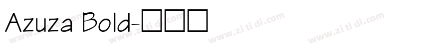 Azuza Bold字体转换